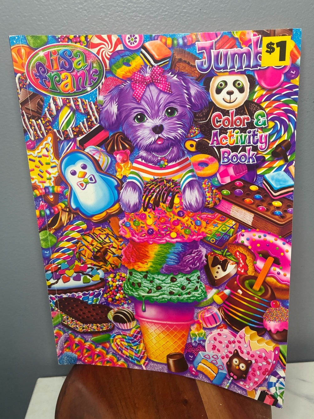 Lisa Frank Jumbo Color & Activity Book Candy Puppy Coloring Book